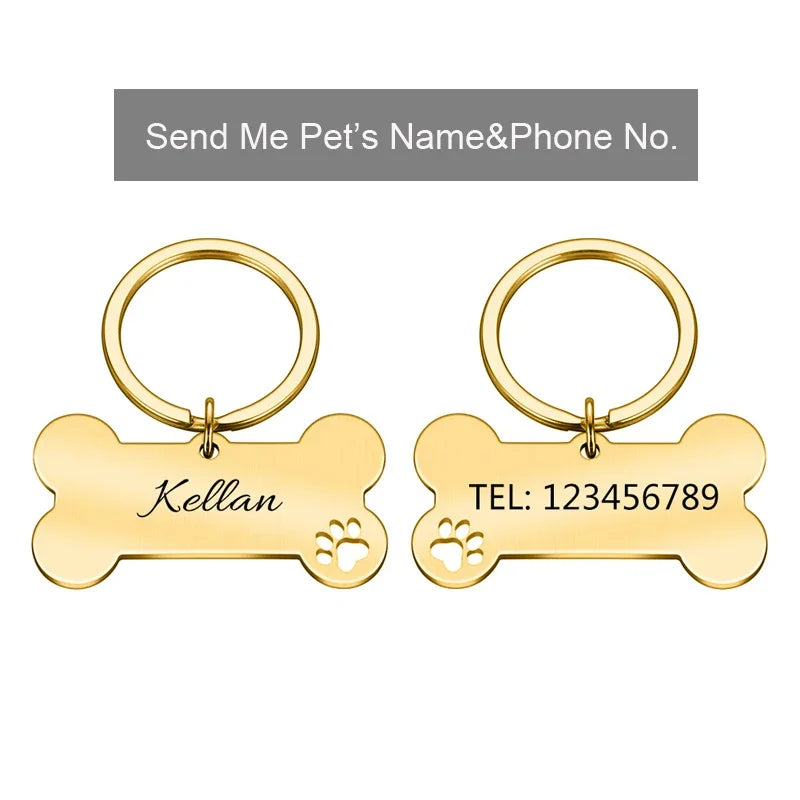 Chaveiro Personalizado com Nome e Contacto do Seu Patudo