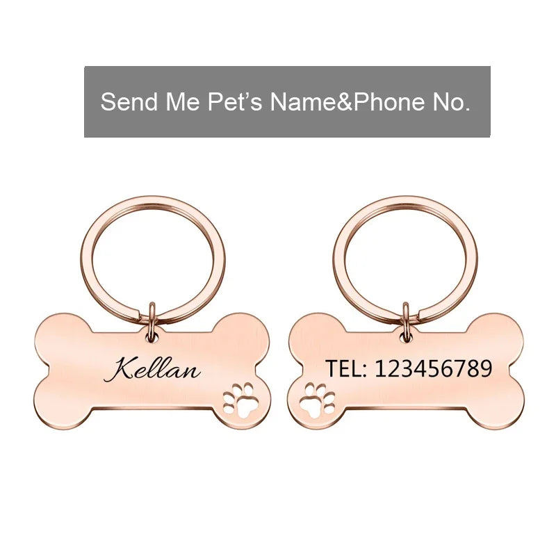 Chaveiro Personalizado com Nome e Contacto do Seu Patudo
