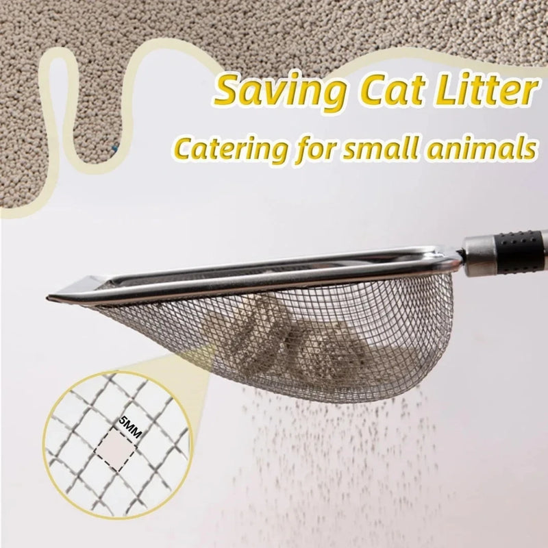 Pá de Areia para Gato em Aço Inoxidável